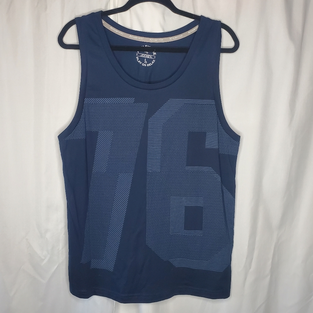 ♤ Jockey Athleisure 76 Super Combed Cotton Tank Top Size Large